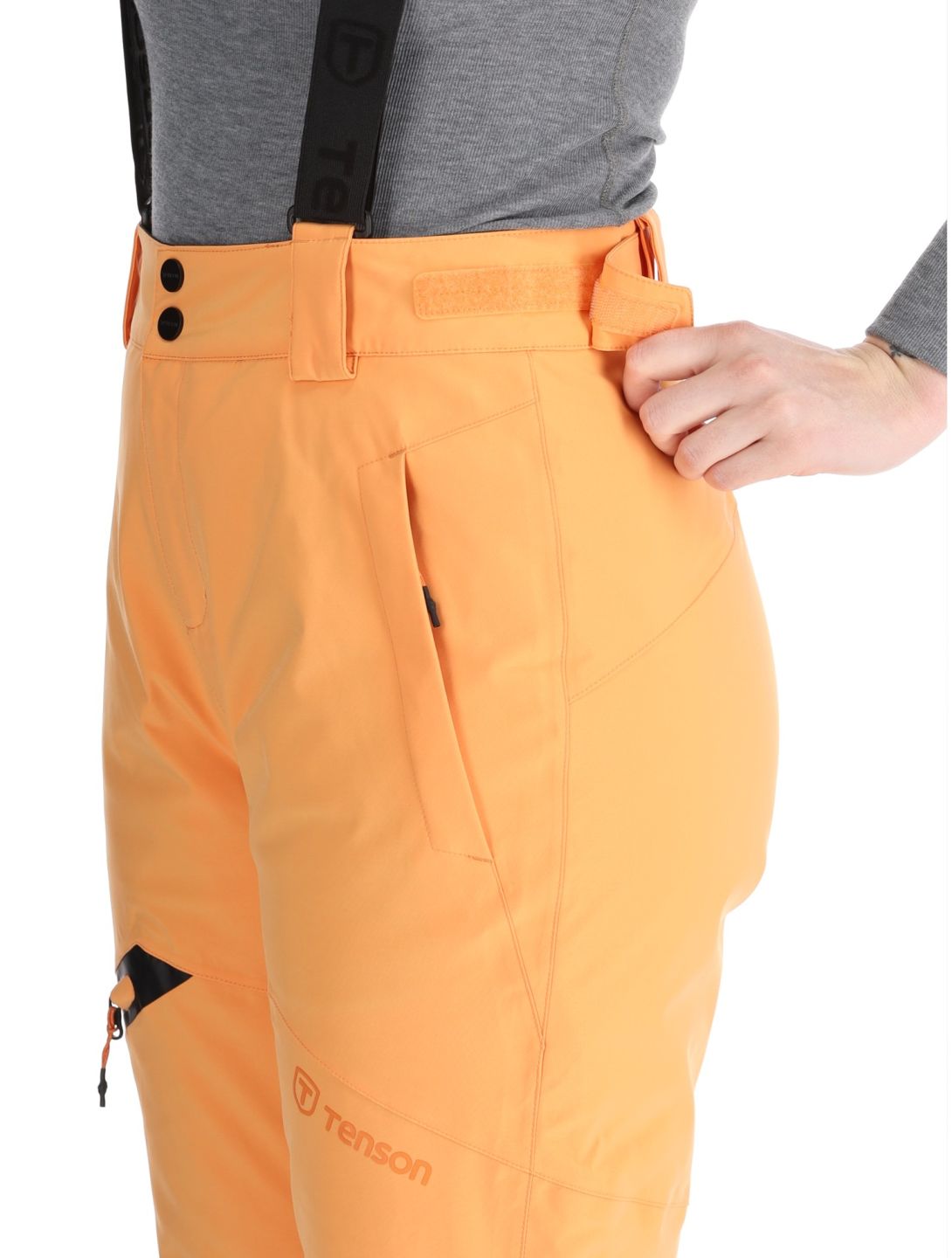 Tenson, Core Ski pantalones de esquí mujeres Apricot Crush naranja 