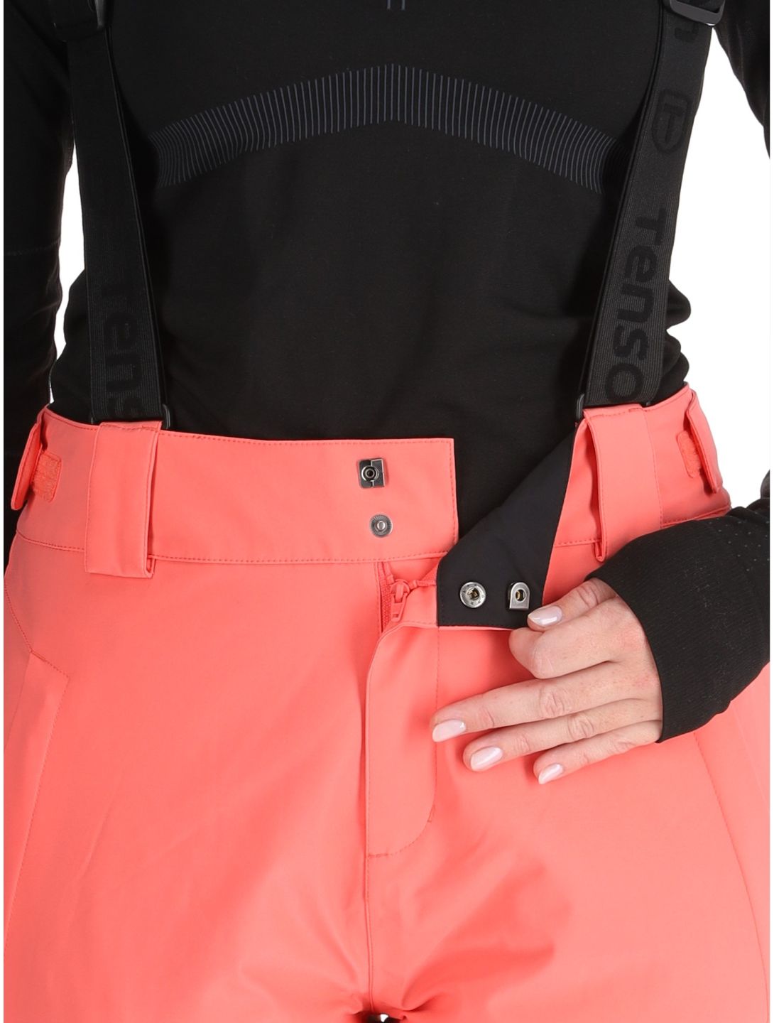 Tenson, Core Ski pantalones de esquí mujeres Coral rosa 