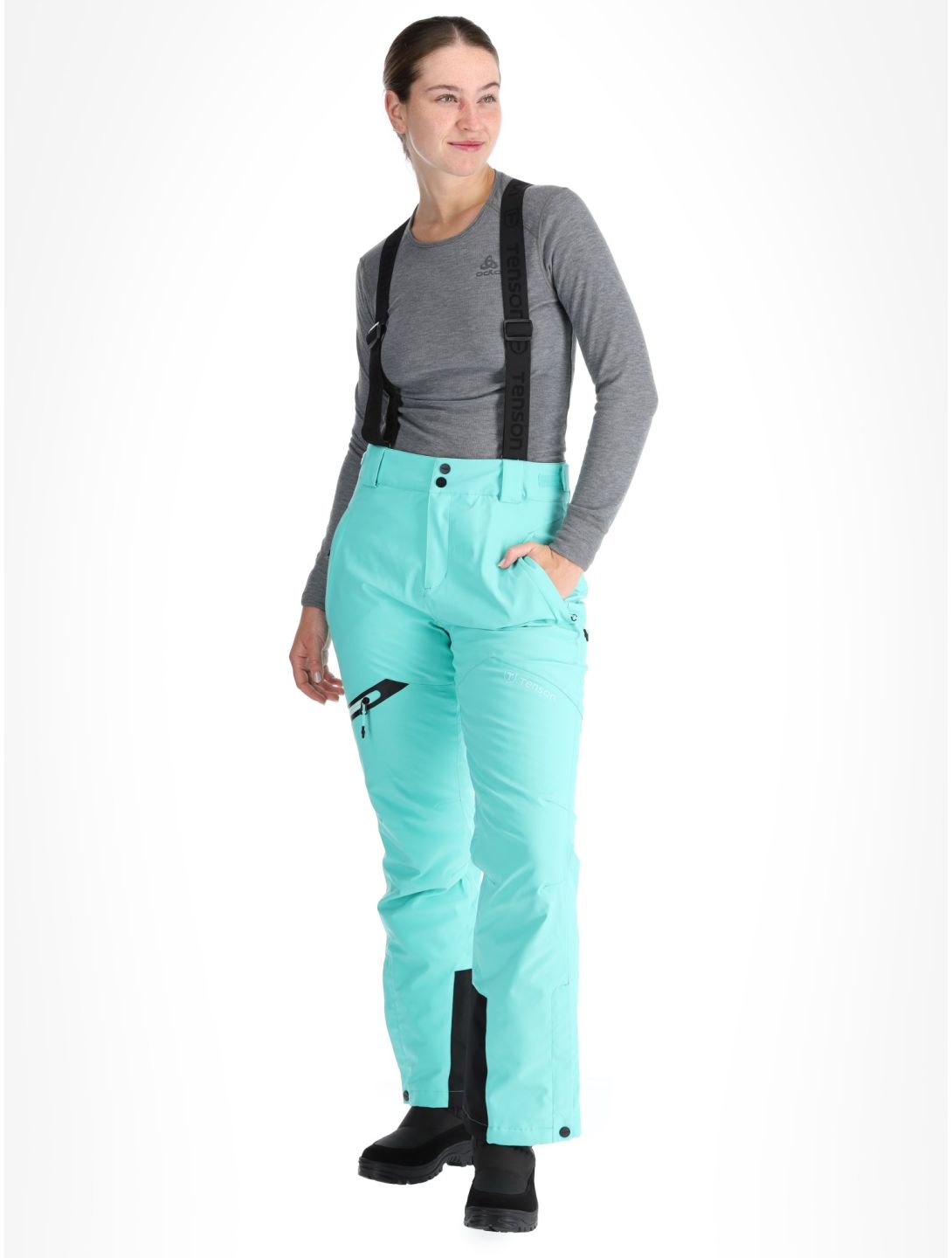 Tenson, Core Ski pantalones de esquí mujeres Light Turquoise verde 