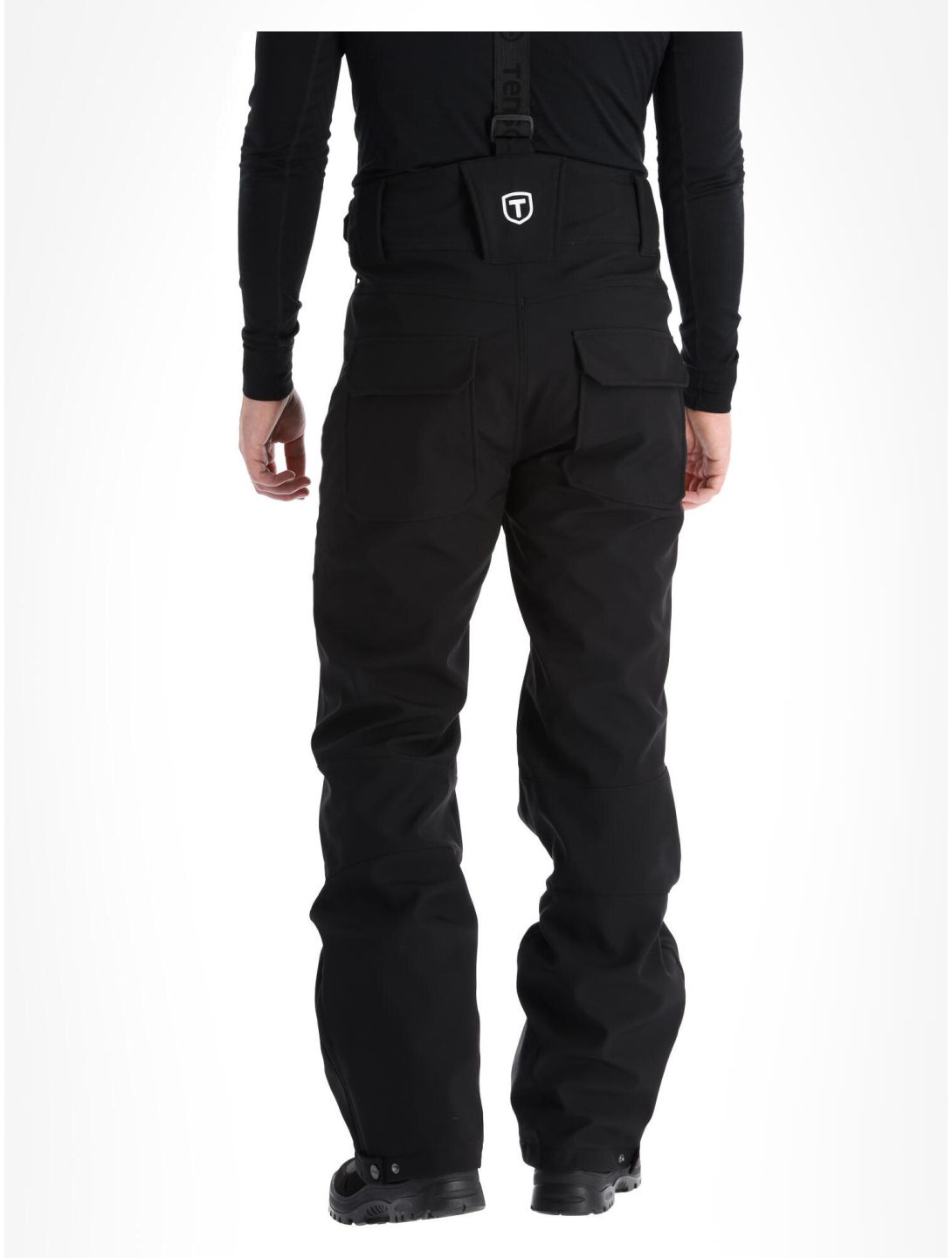 Tenson, Cygnus pantalones de esquí softshell hombres Black negro 