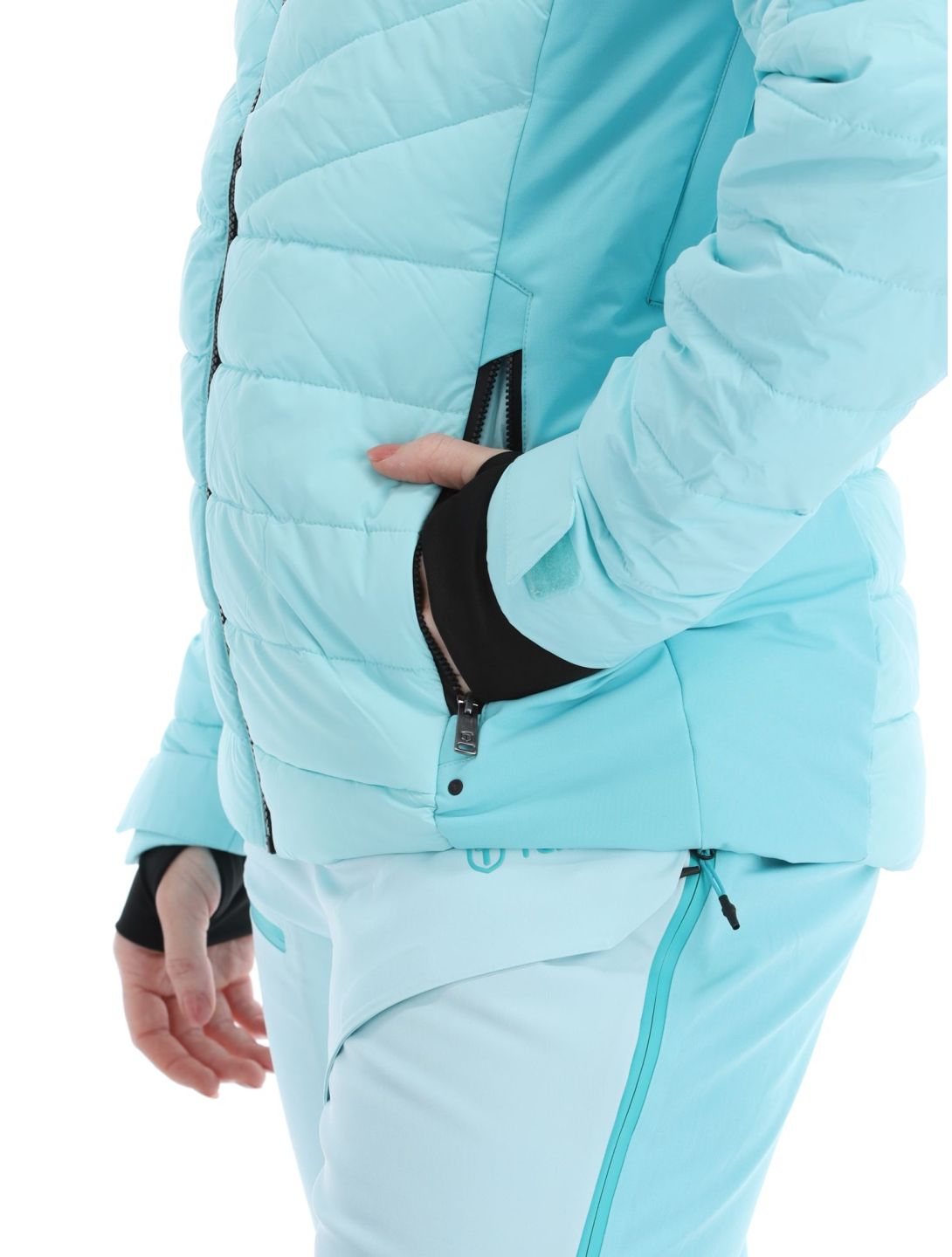 Tenson, Grace chaqueta de esquí mujeres Light Turqoise Turquoise 