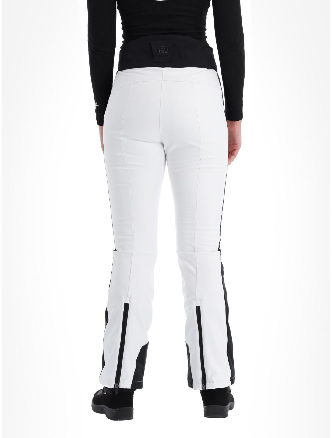 Tenson, Grace pantalones de esquí softshell mujeres Bright White blanco 