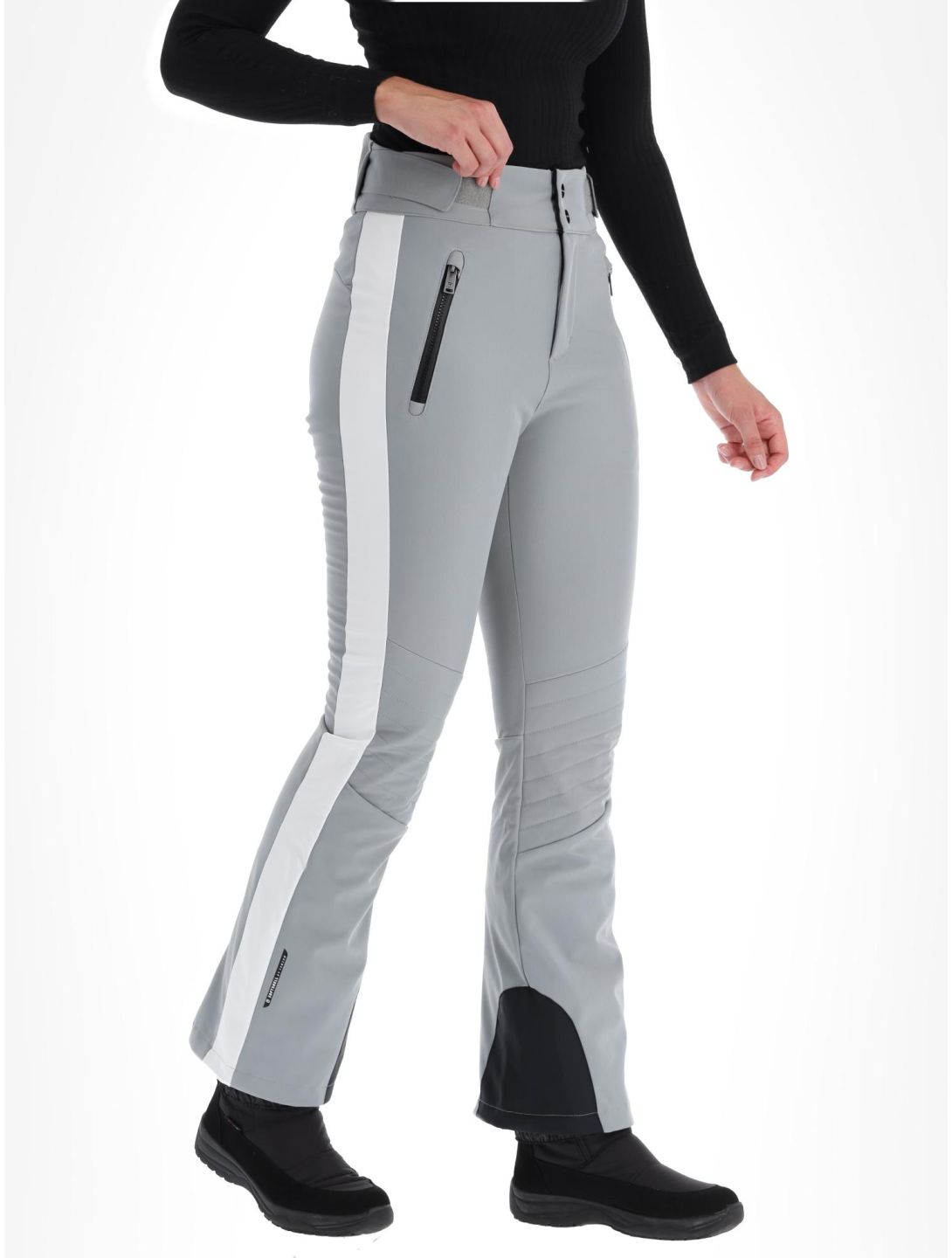 Tenson, Grace pantalones de esquí softshell mujeres Grey gris 