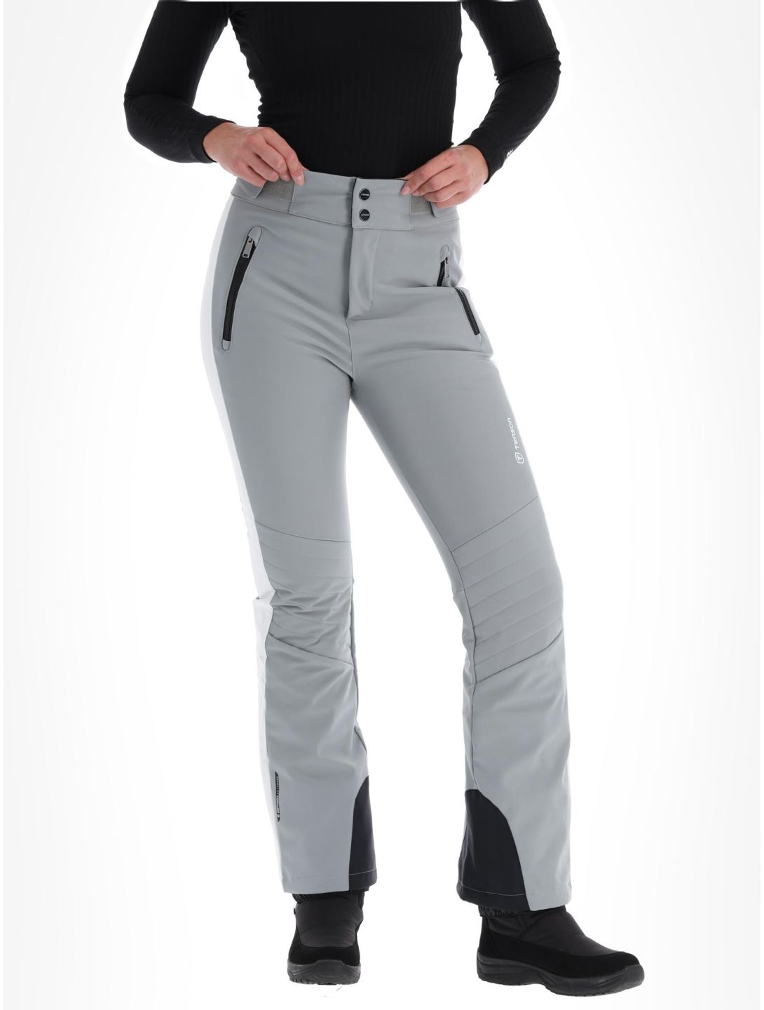 Tenson, Grace pantalones de esquí softshell mujeres Grey gris 