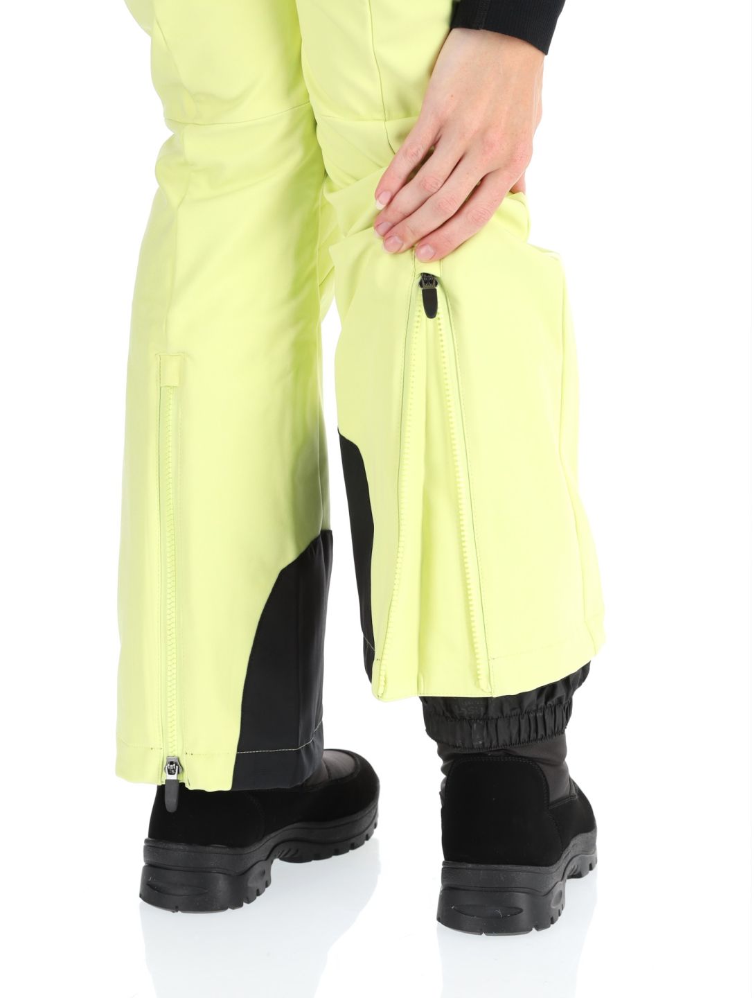 Tenson, Grace pantalones de esquí softshell mujeres Light Yellow amarillo 