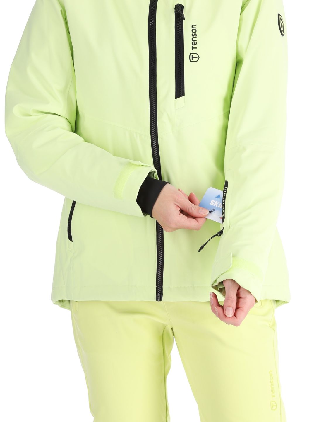 Tenson, Moa Ski chaqueta de esquí mujeres Light Green verde 