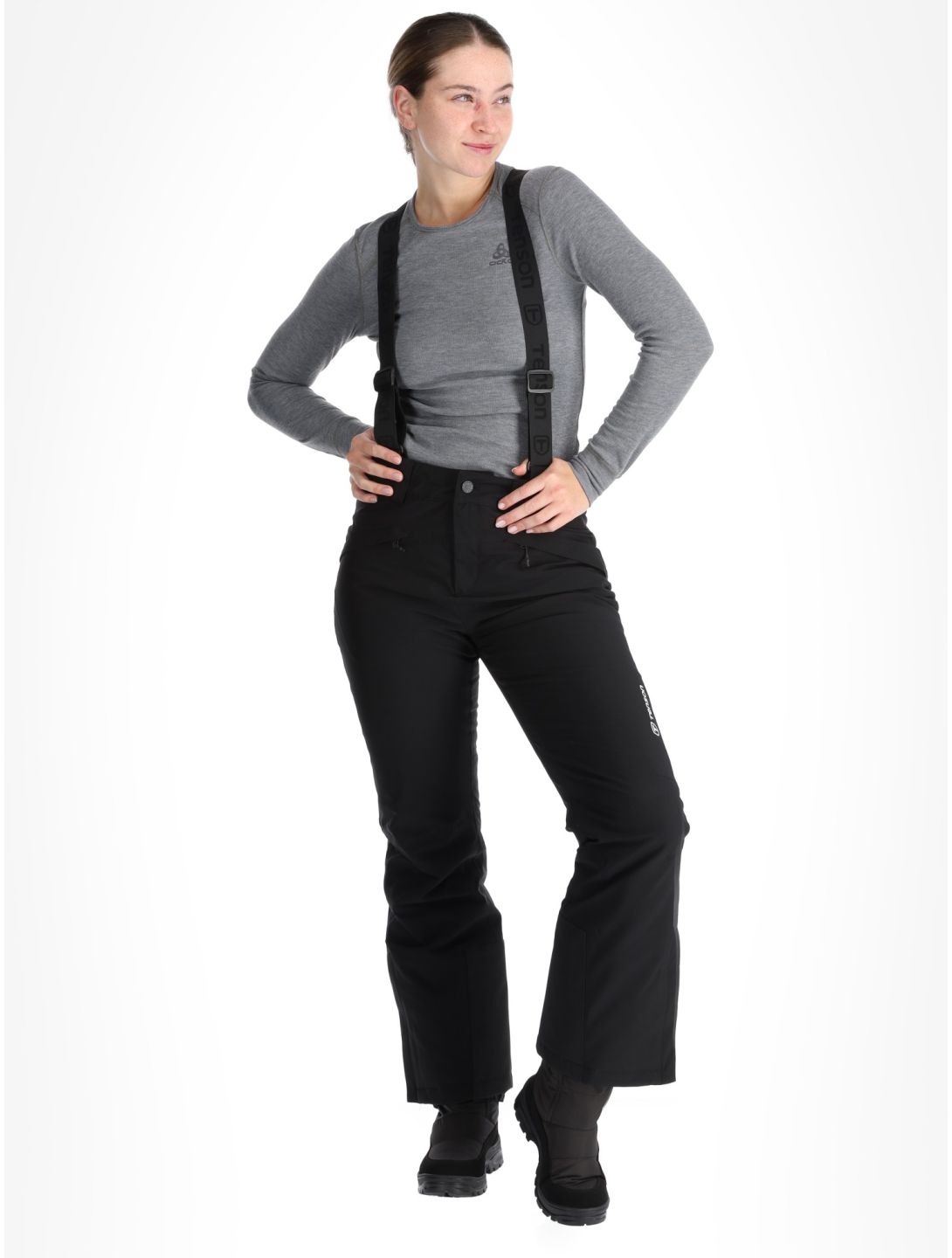 Tenson, Moa Ski pantalones de esquí mujeres Black negro 