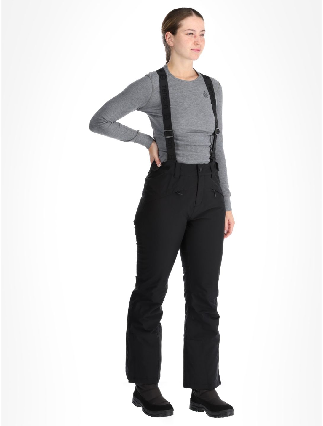 Tenson, Moa Ski pantalones de esquí mujeres Black negro 