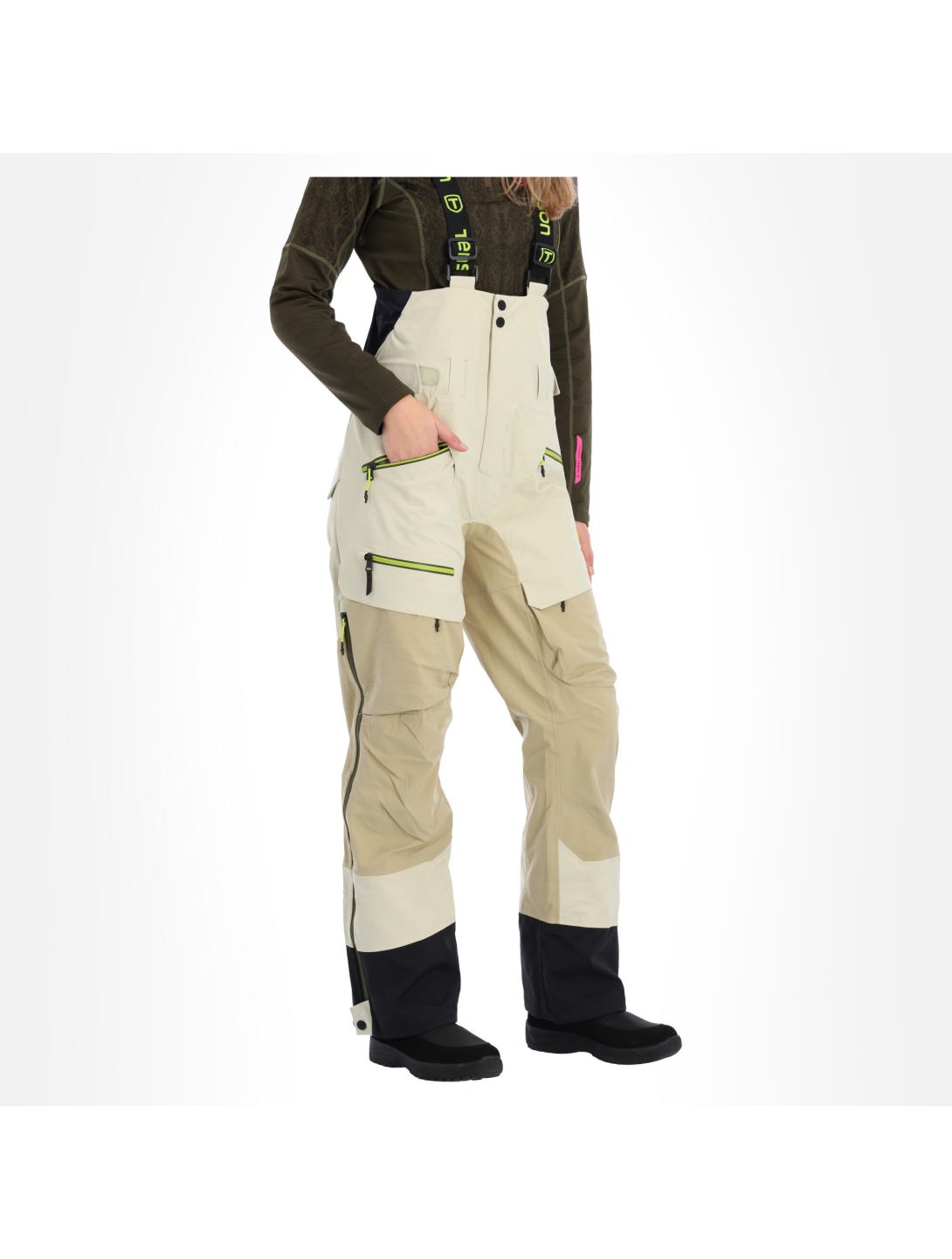 Tenson, Platina Pro pantalones de esquí hardshell  mujeres beige