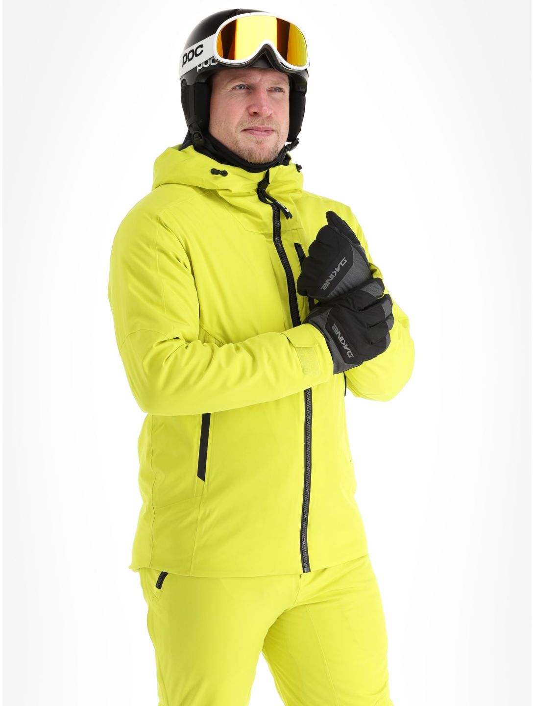 Tenson, Prime chaqueta de esquí hombres Cyber Lime amarillo 