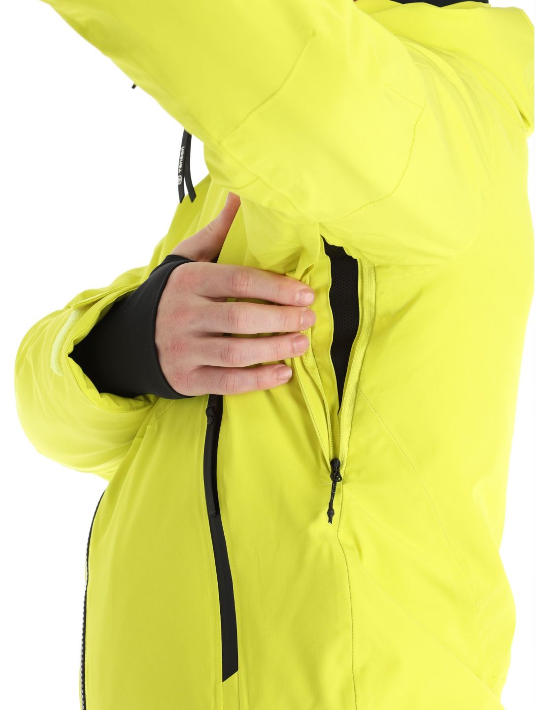 Tenson, Prime chaqueta de esquí hombres Cyber Lime amarillo 