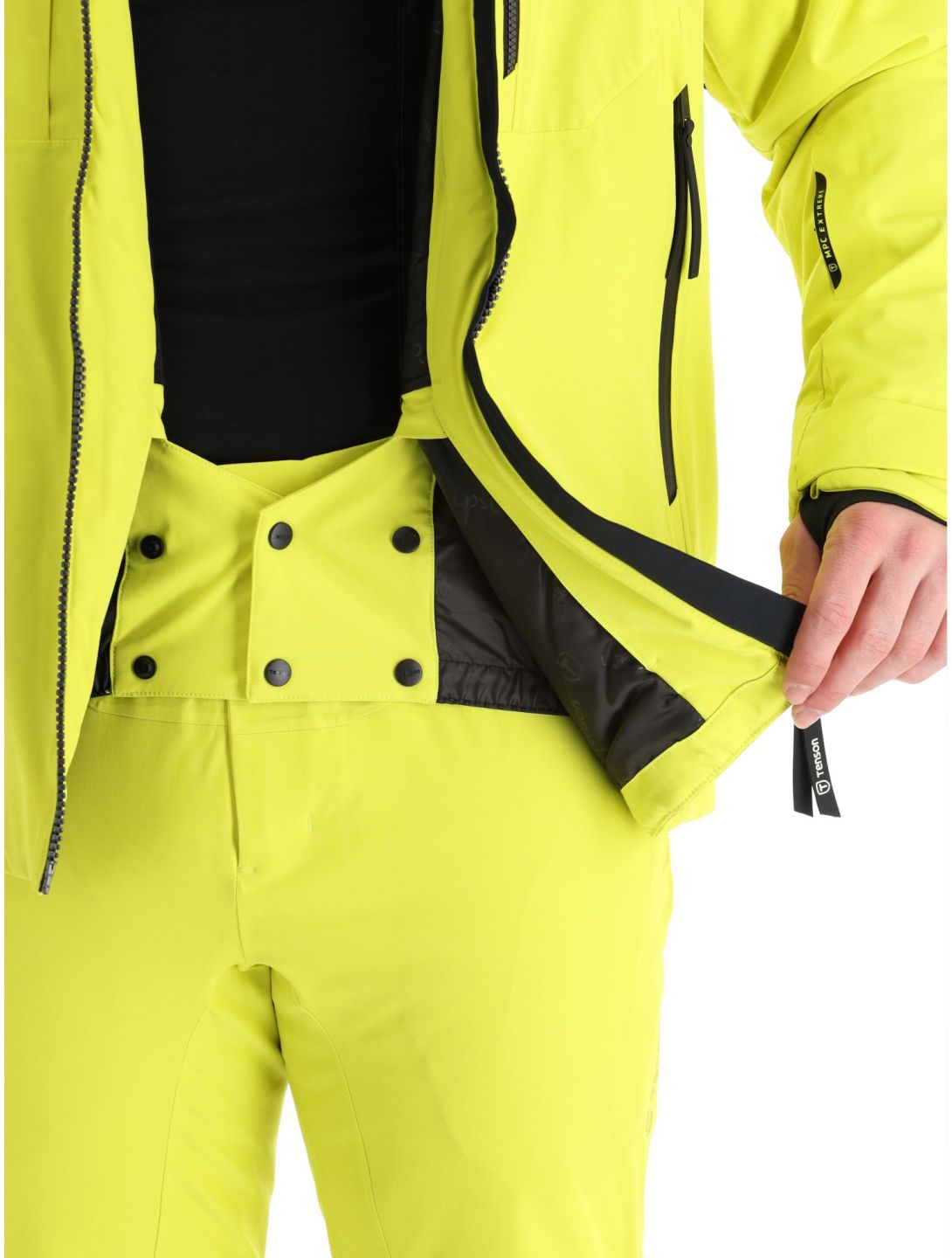 Tenson, Prime chaqueta de esquí hombres Cyber Lime amarillo 