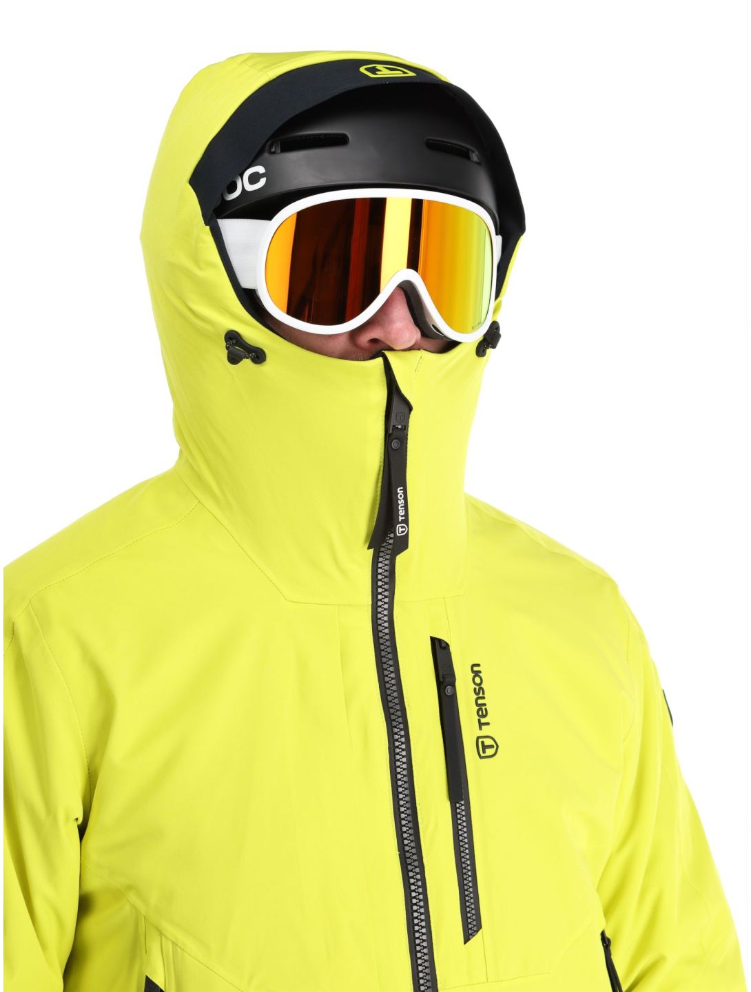 Tenson, Prime chaqueta de esquí hombres Cyber Lime amarillo 