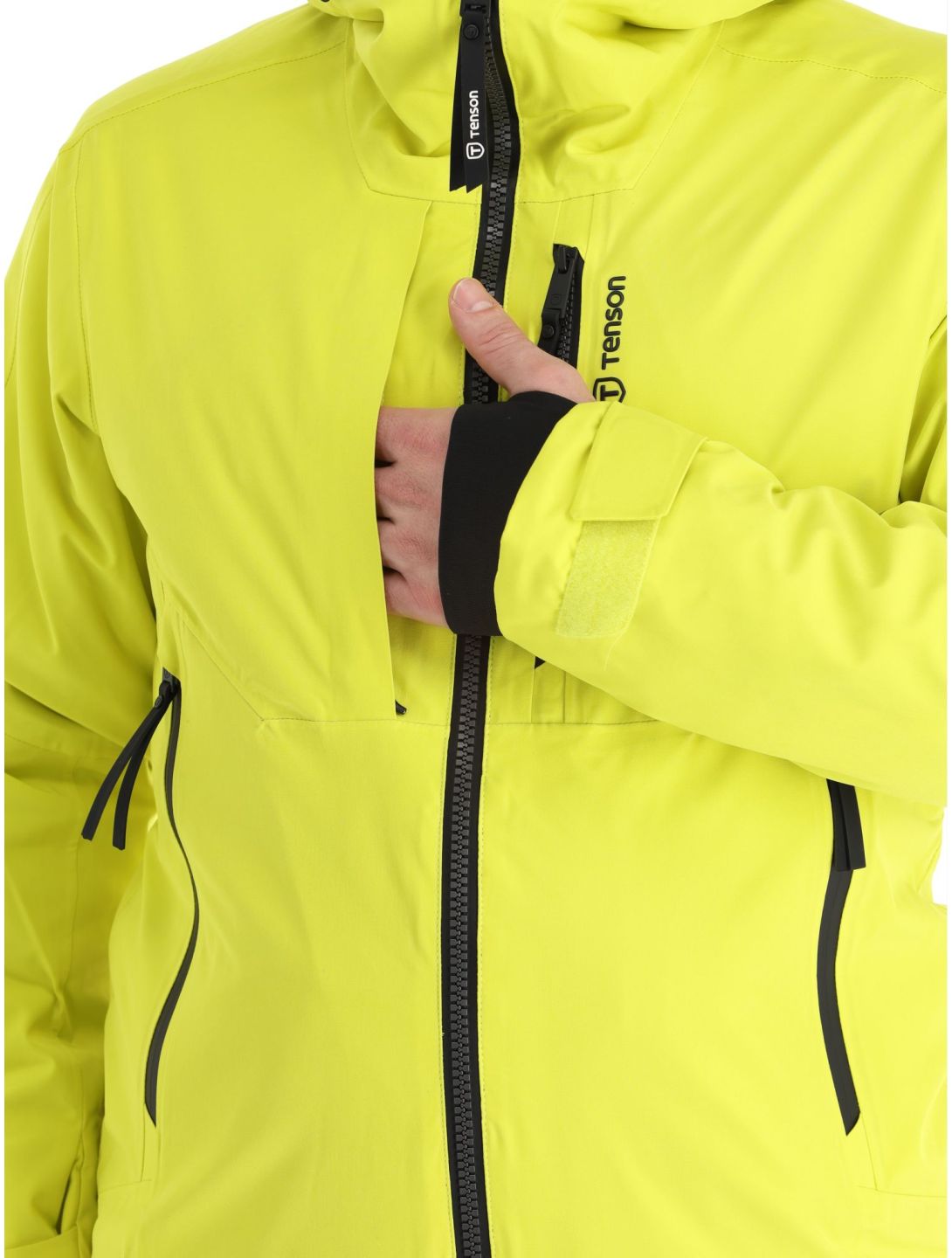 Tenson, Prime chaqueta de esquí hombres Cyber Lime amarillo 