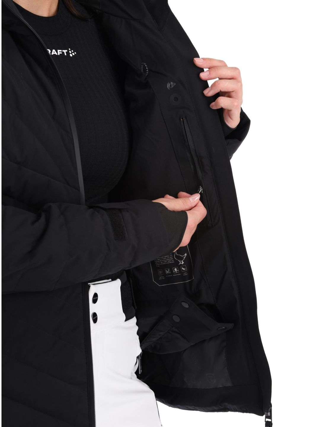 Tenson, Prime Down chaqueta de plumas mujeres Black negro 