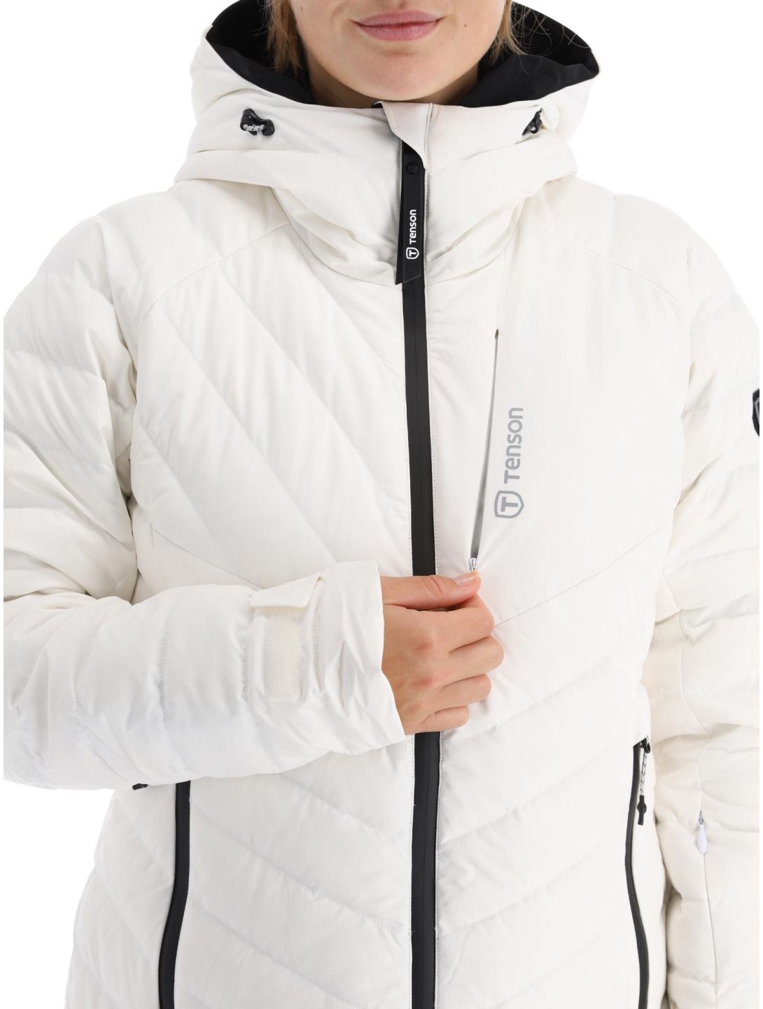 Tenson, Prime chaqueta de esquí mujeres Bright White blanco 