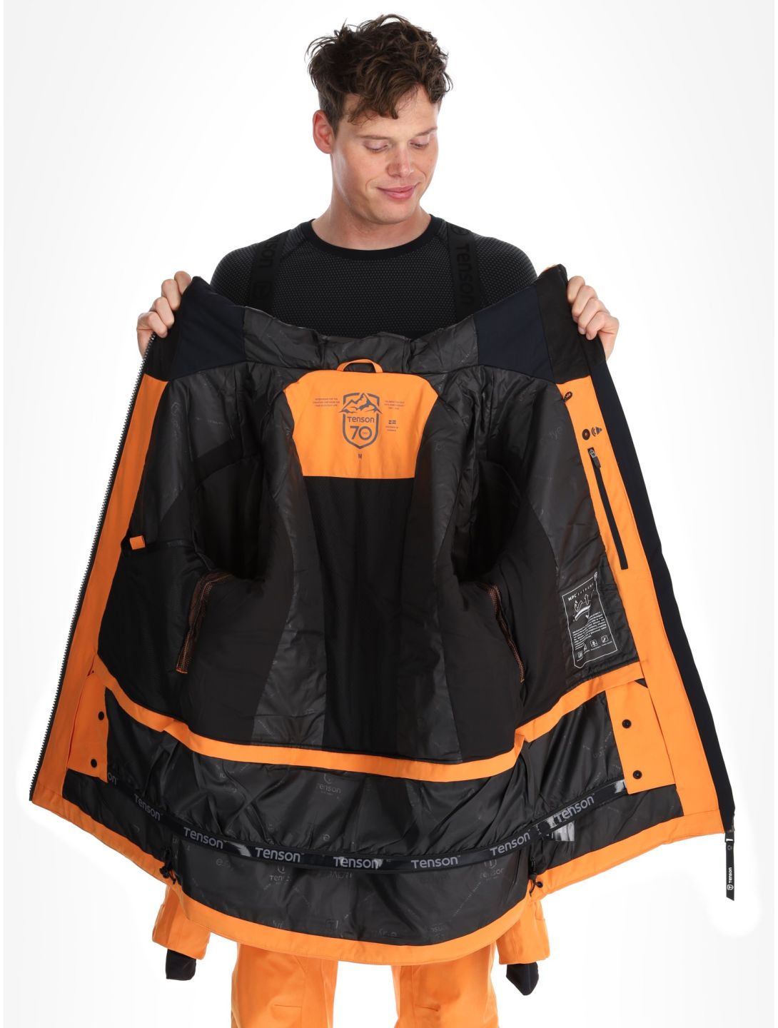 Tenson, Prime Pro chaqueta de esquí hombres Dark Orange naranja 