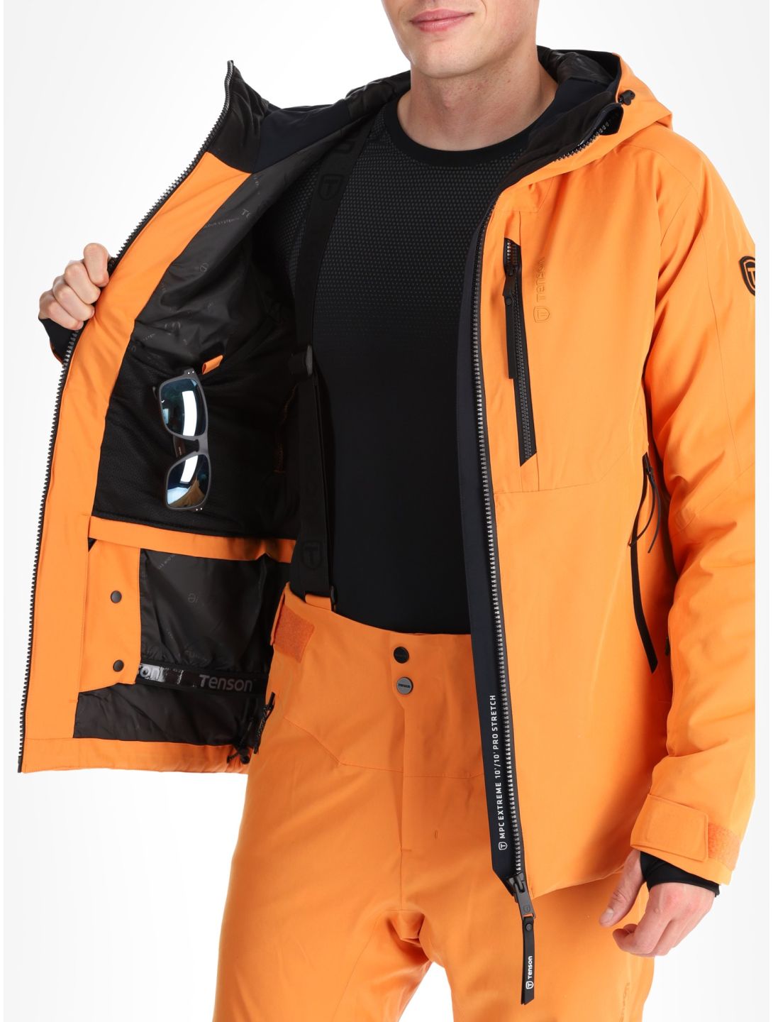 Tenson, Prime Pro chaqueta de esquí hombres Dark Orange naranja 