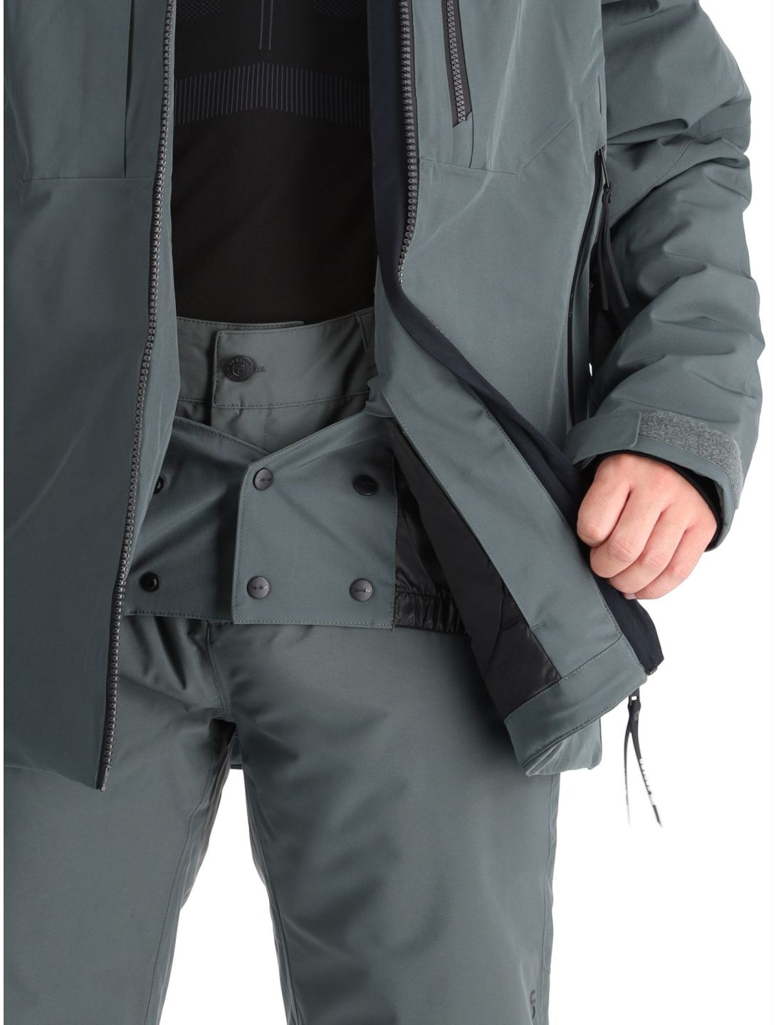 Tenson, Prime Pro chaqueta de esquí hombres Grey Green gris 