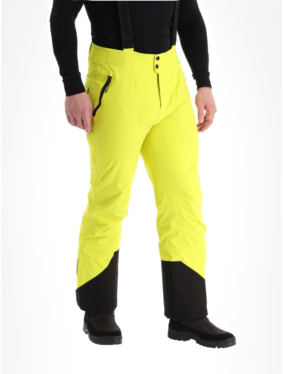 Tenson, Prime Pro pantalones de esquí hombres Cyber Lime amarillo 