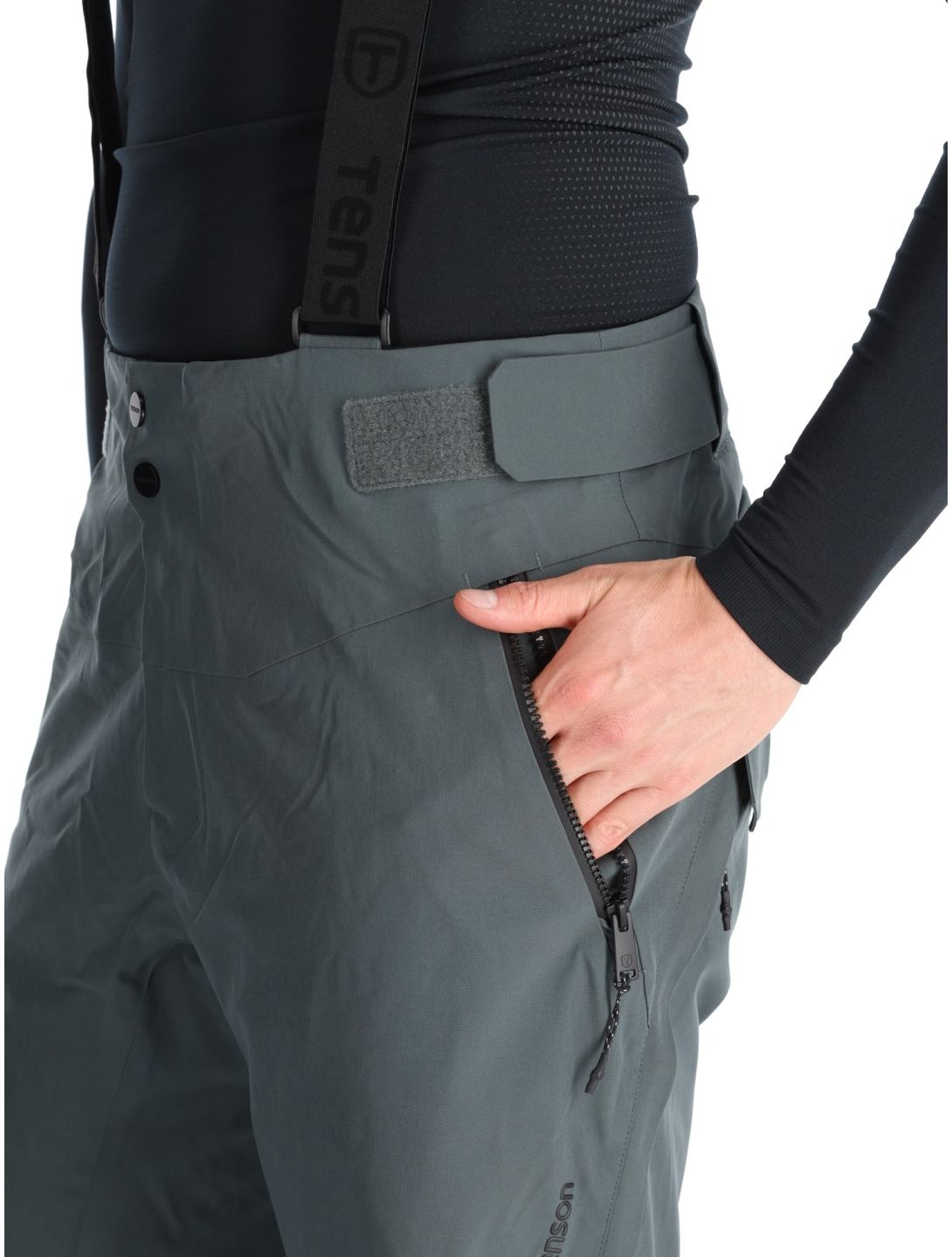 Tenson, Prime Pro pantalones de esquí hombres Grey Green gris 