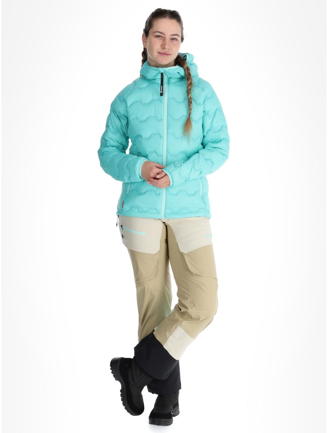 Tenson, Shibui Down chaqueta de plumas mujeres Light Turquoise verde 