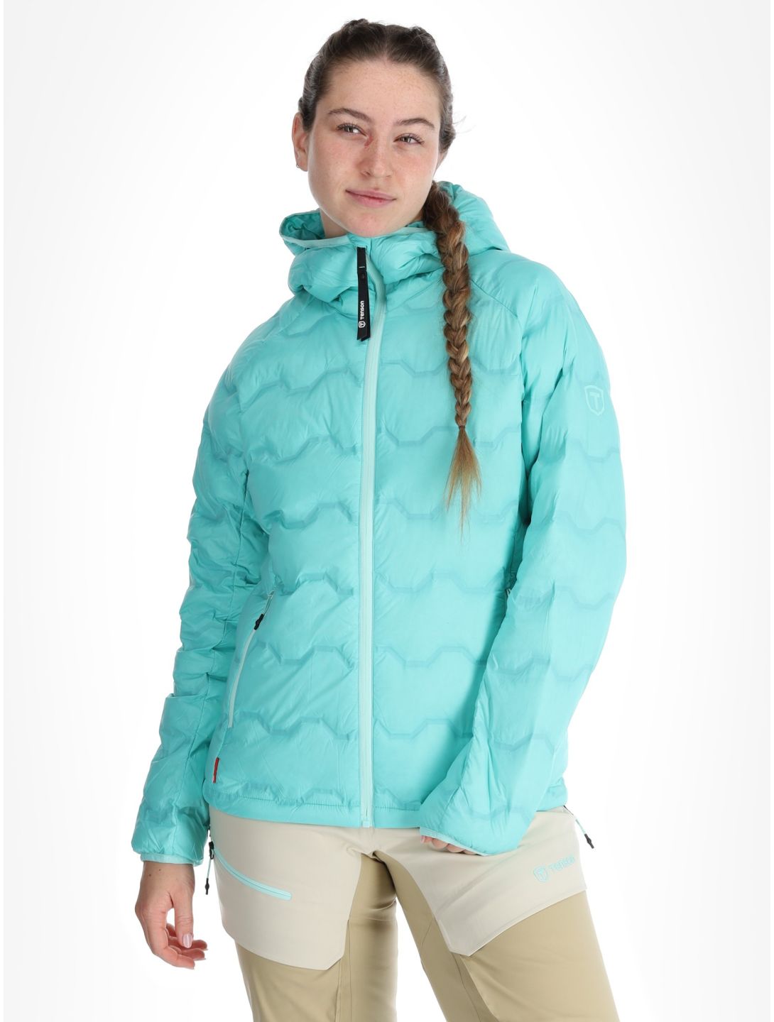 Tenson, Shibui Down chaqueta de plumas mujeres Light Turquoise verde 