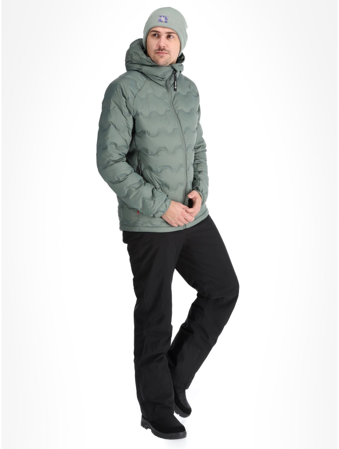 Tenson, Shibui Down chaqueta de plumas hombres Grey Green gris 