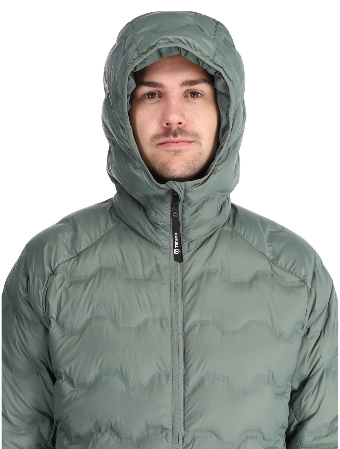 Tenson, Shibui Down chaqueta de plumas hombres Grey Green gris 