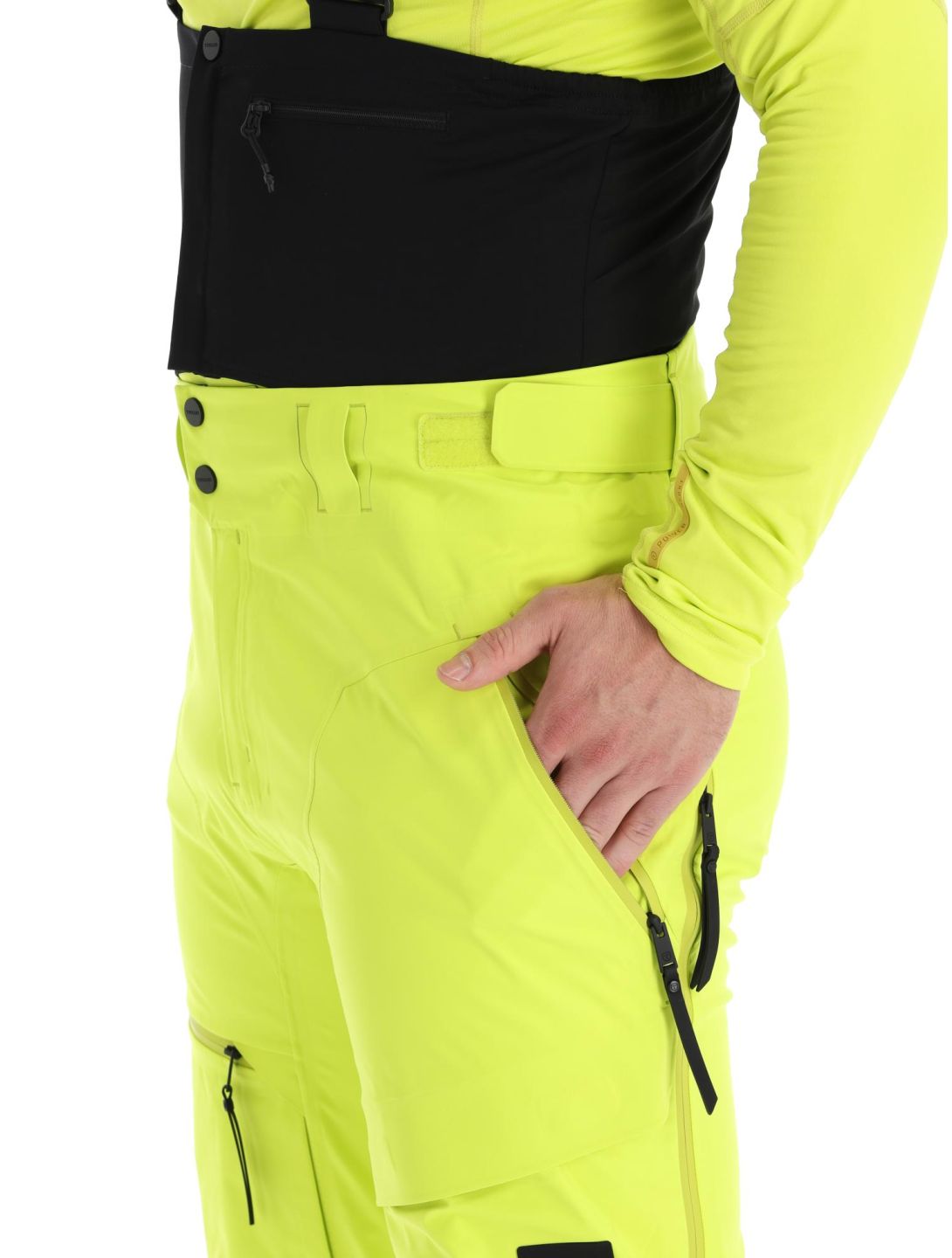 Tenson, Shibui Shell pantalones de esquí hardshell hombres Acid Lemon amarillo 