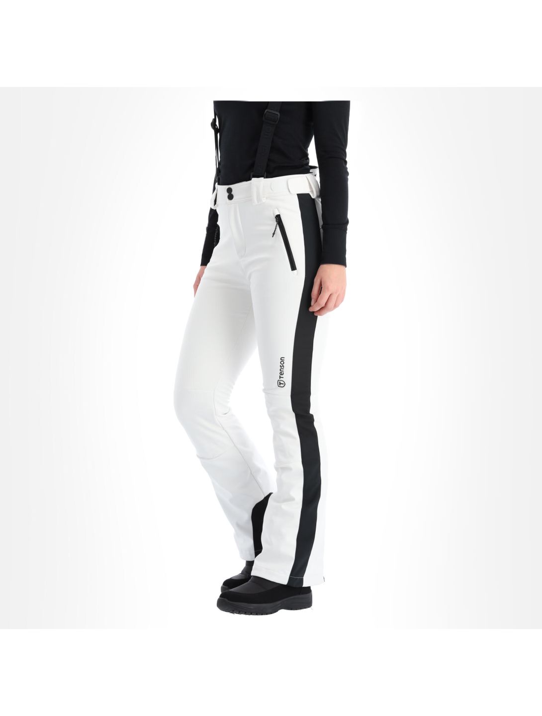 Tenson, Softshell Ski Pants pantalones de esquí softshell mujeres blanco 