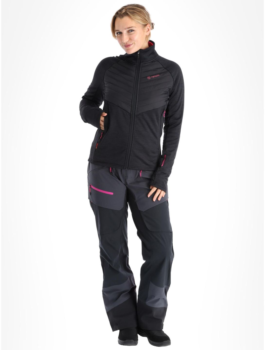 Tenson, Touring Midlayer chaleco mujeres Anthracite gris 