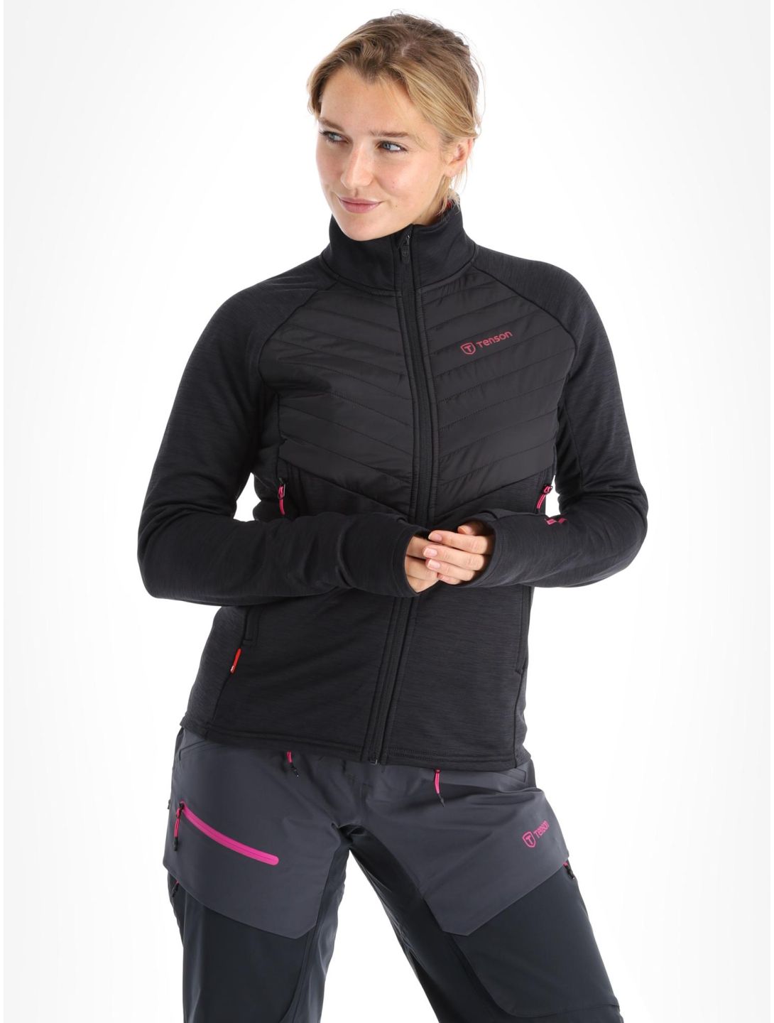 Tenson, Touring Midlayer chaleco mujeres Anthracite gris 