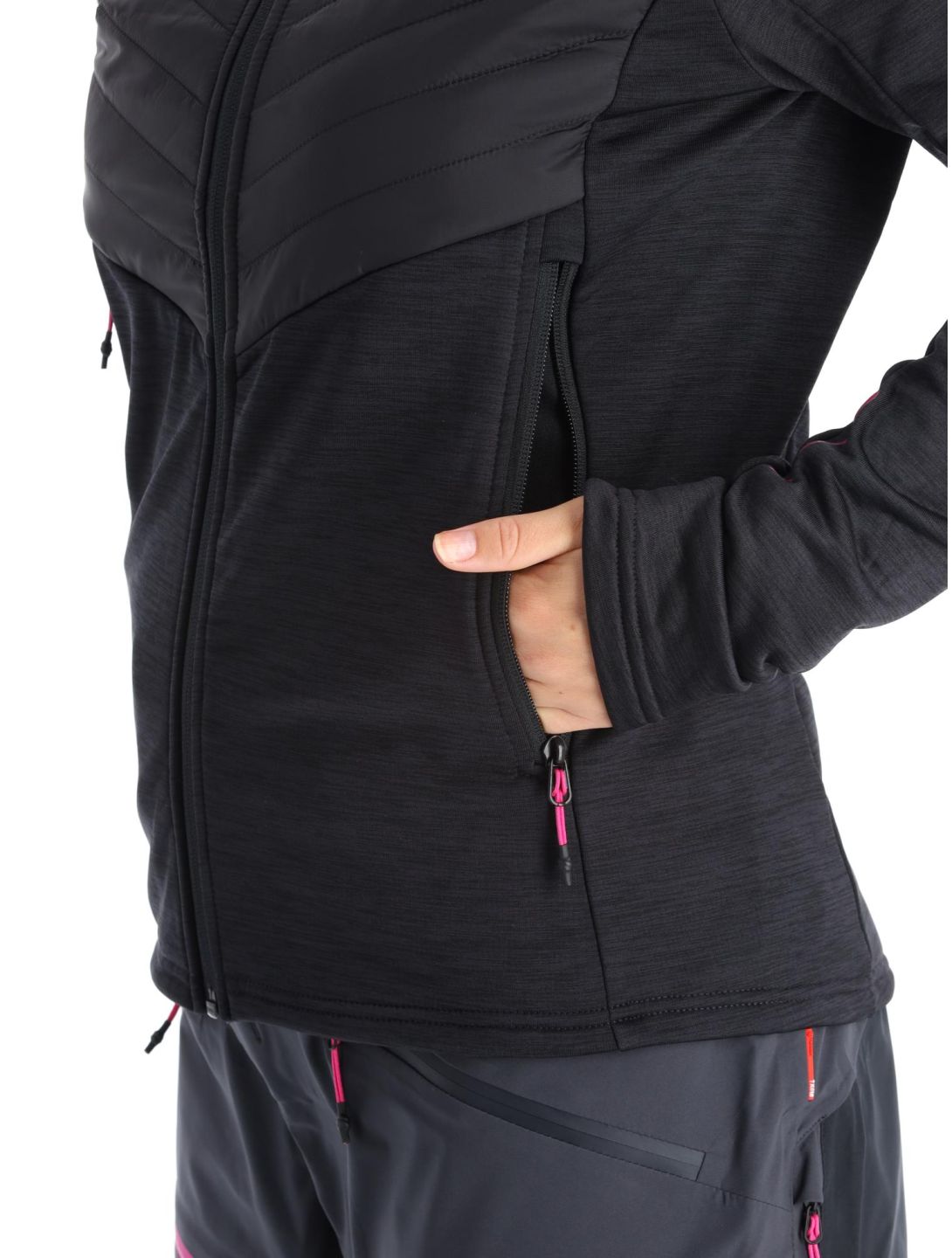 Tenson, Touring Midlayer chaleco mujeres Anthracite gris 