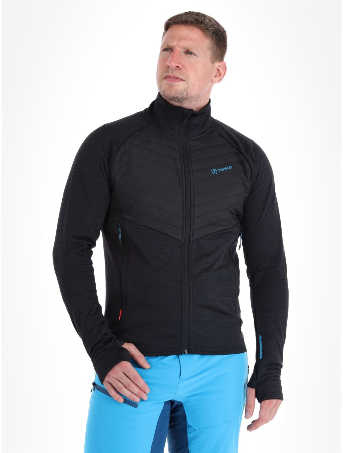 Tenson, Touring Midlayer chaleco hombres Anthracite gris 