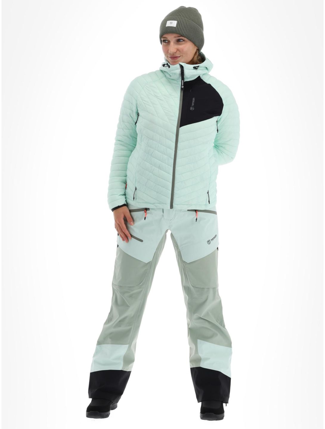 Tenson, Touring Puffer chaqueta de plumas mujeres Light Green verde 