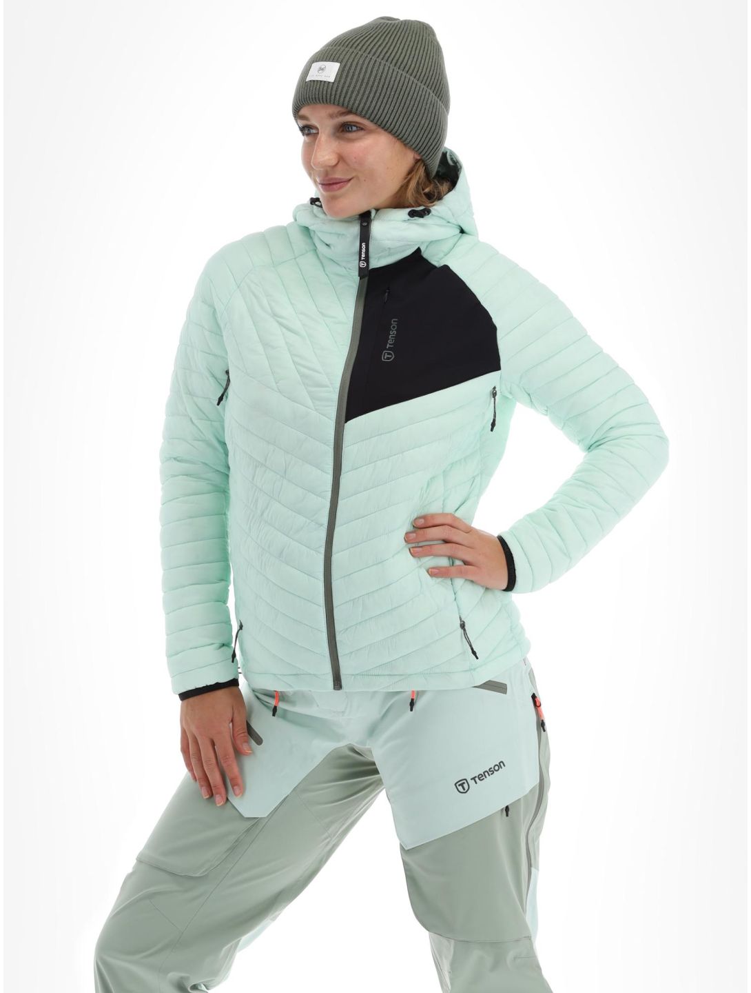 Tenson, Touring Puffer chaqueta de plumas mujeres Light Green verde 