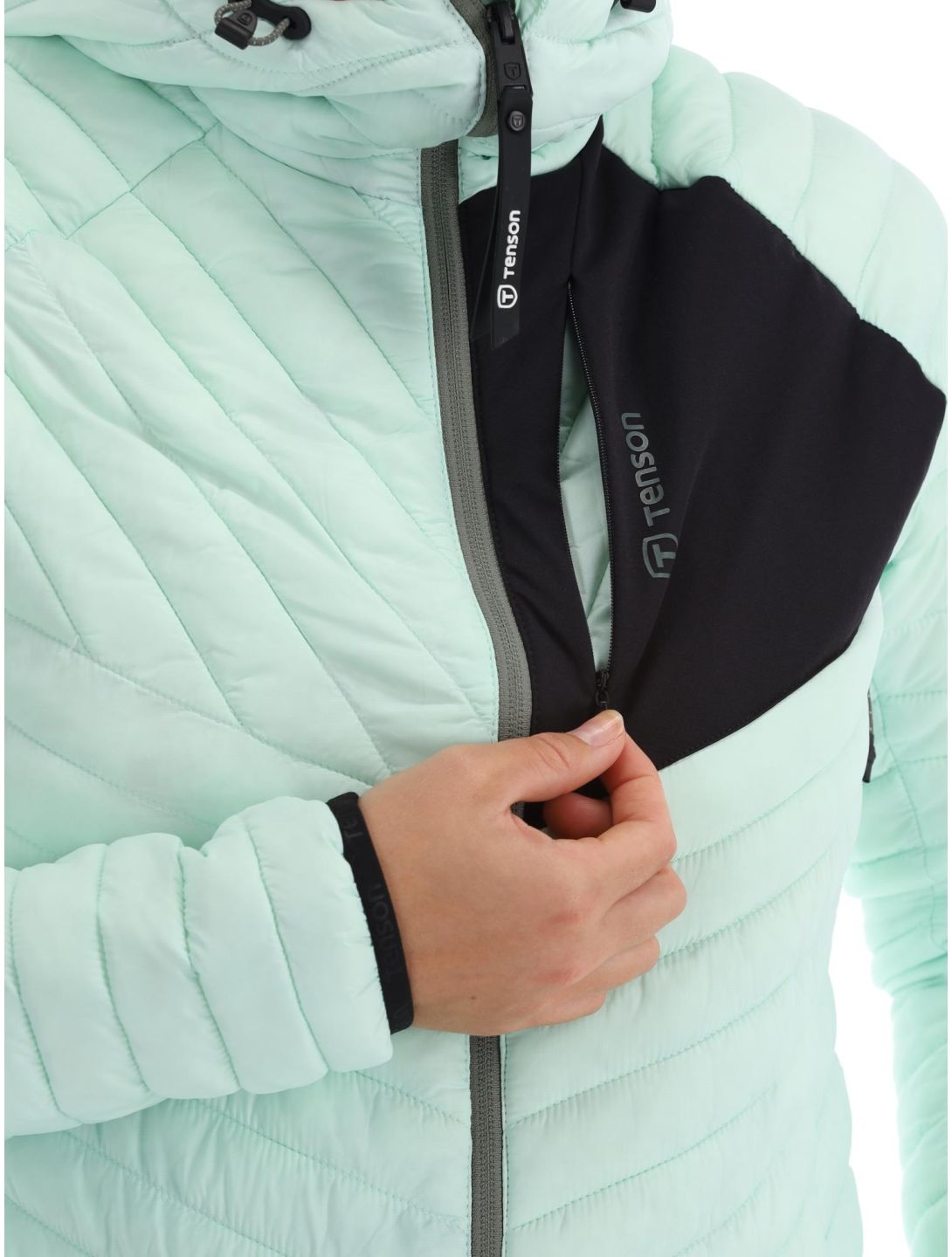 Tenson, Touring Puffer chaqueta de plumas mujeres Light Green verde 