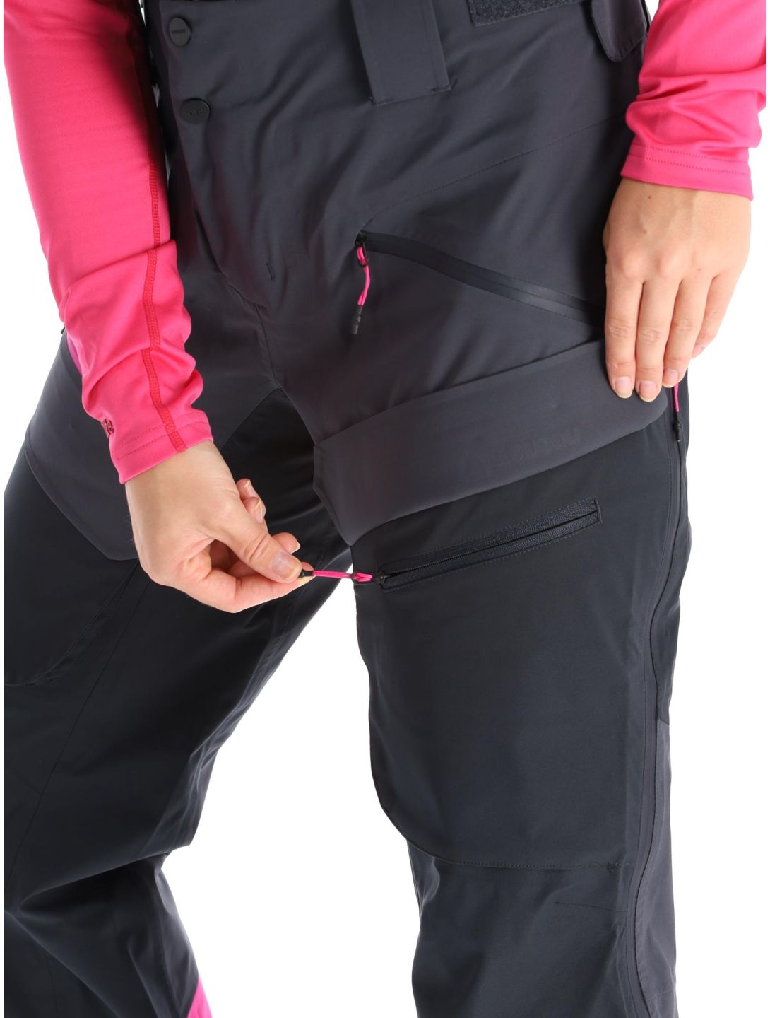 Tenson, Touring Shell pantalones de esquí hardshell mujeres Anthracite gris 