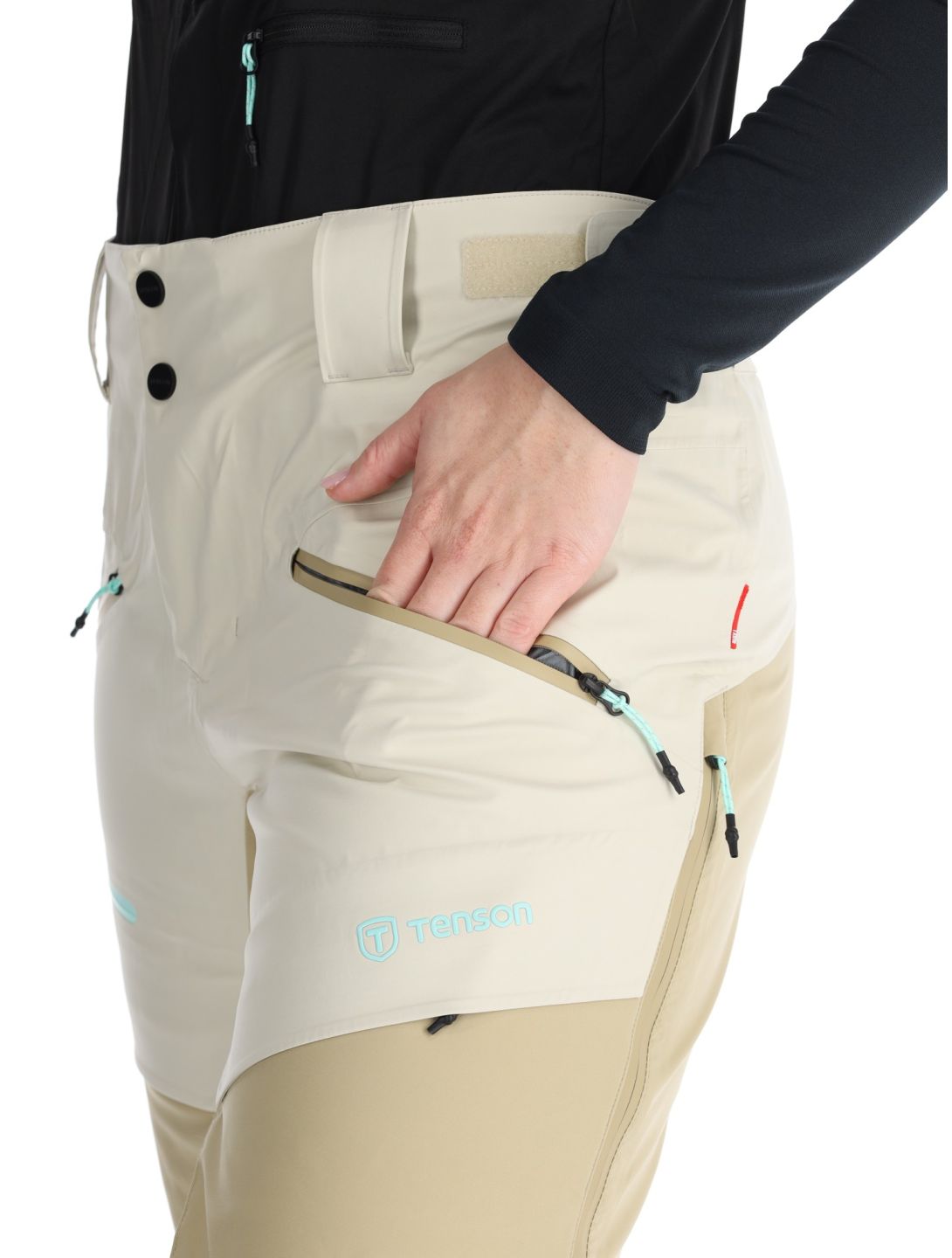 Tenson, Touring Shell pantalones de esquí hardshell mujeres Light Beige beige 