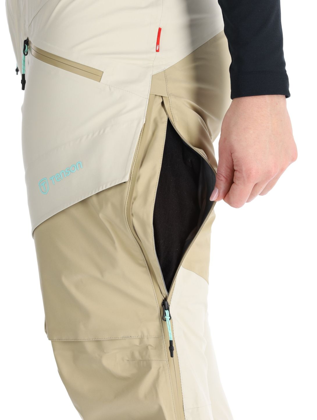 Tenson, Touring Shell pantalones de esquí hardshell mujeres Light Beige beige 