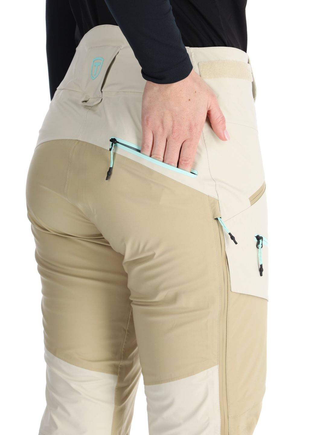 Tenson, Touring Shell pantalones de esquí hardshell mujeres Light Beige beige 