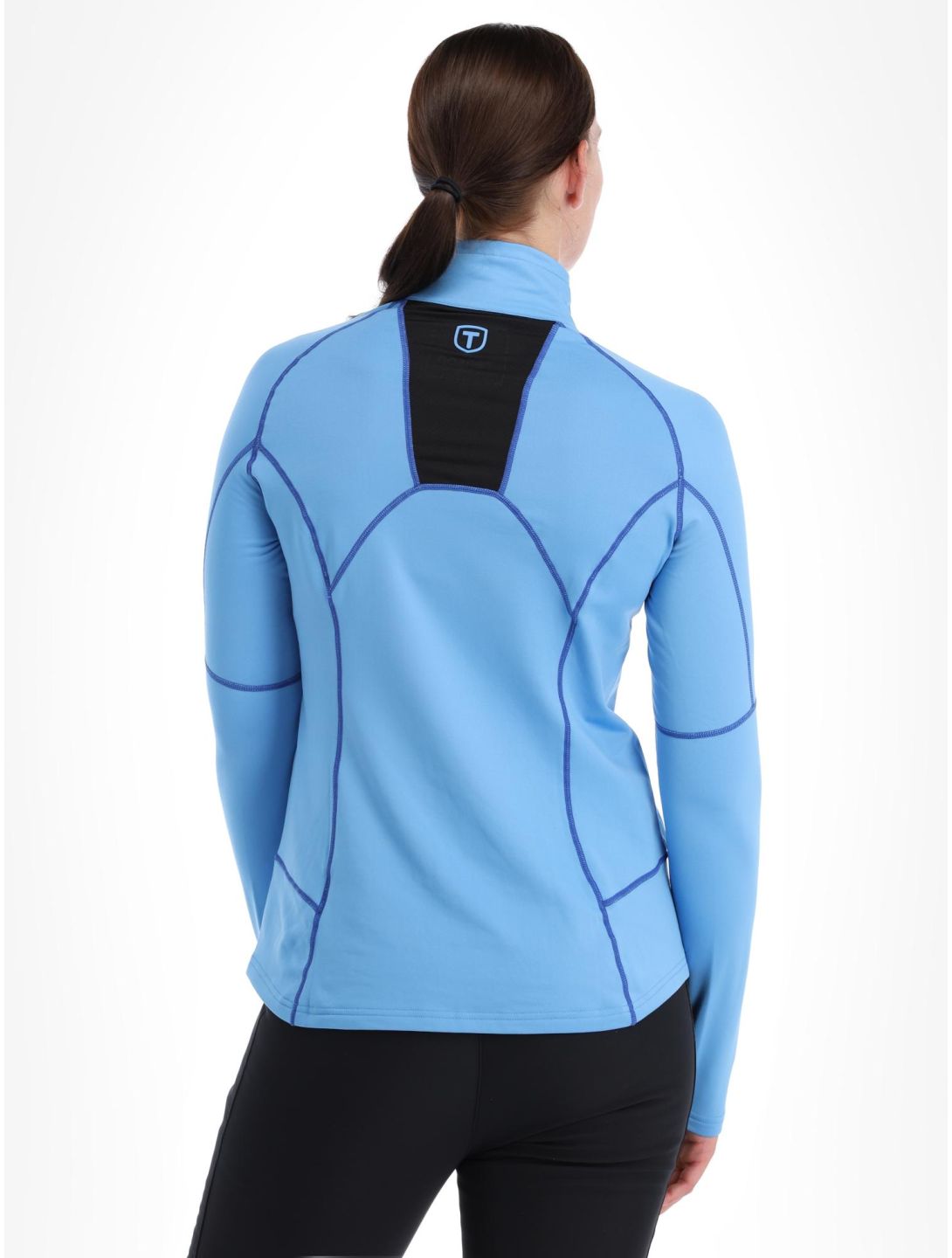 Tenson, TXlite Half Zip jersey mujeres Azure Blue azul 