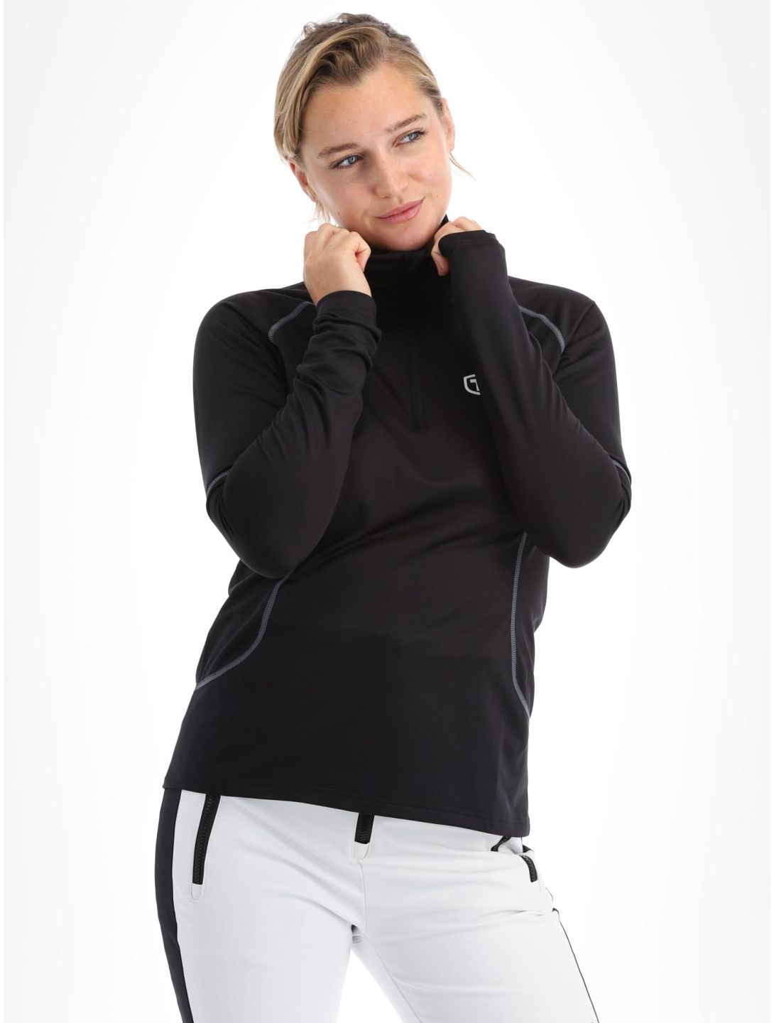 Tenson, TXlite Half Zip jersey mujeres Black negro 