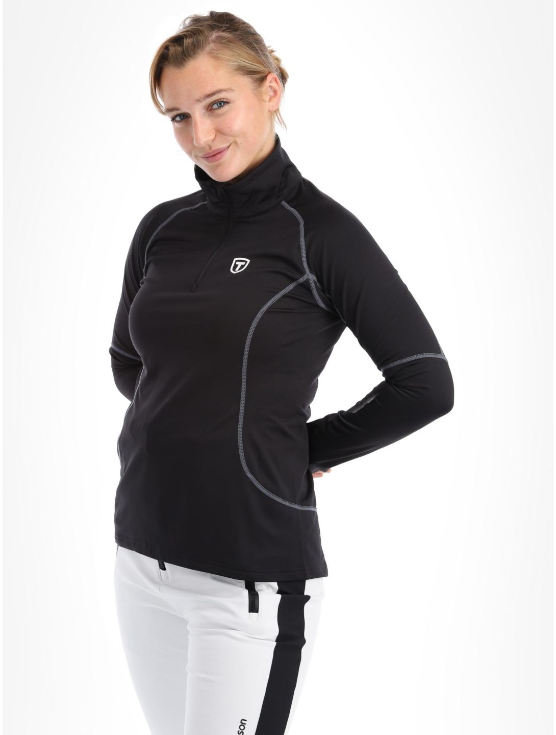 Tenson, TXlite Half Zip jersey mujeres Black negro 