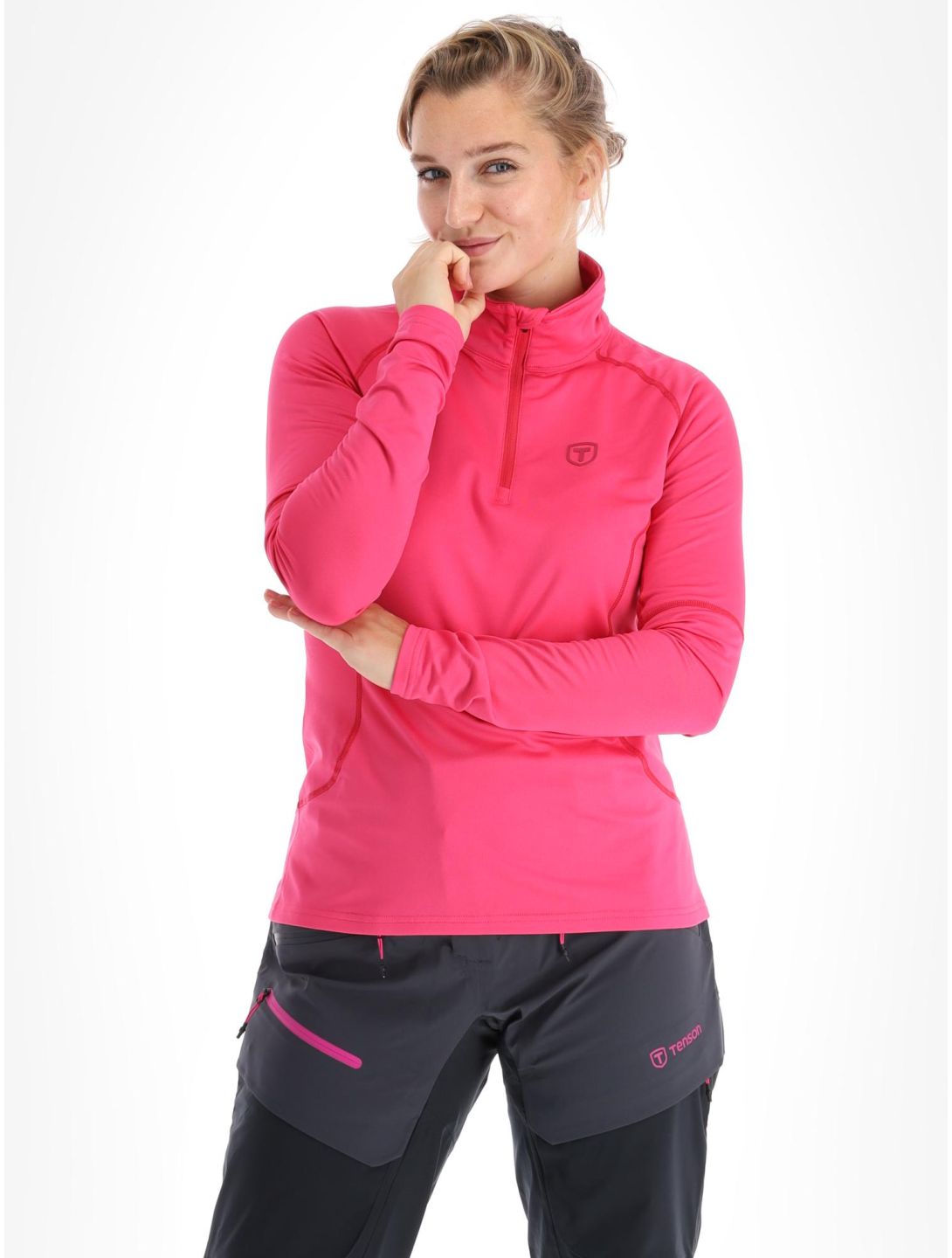 Tenson, TXlite Half Zip jersey mujeres Cerise rosa 