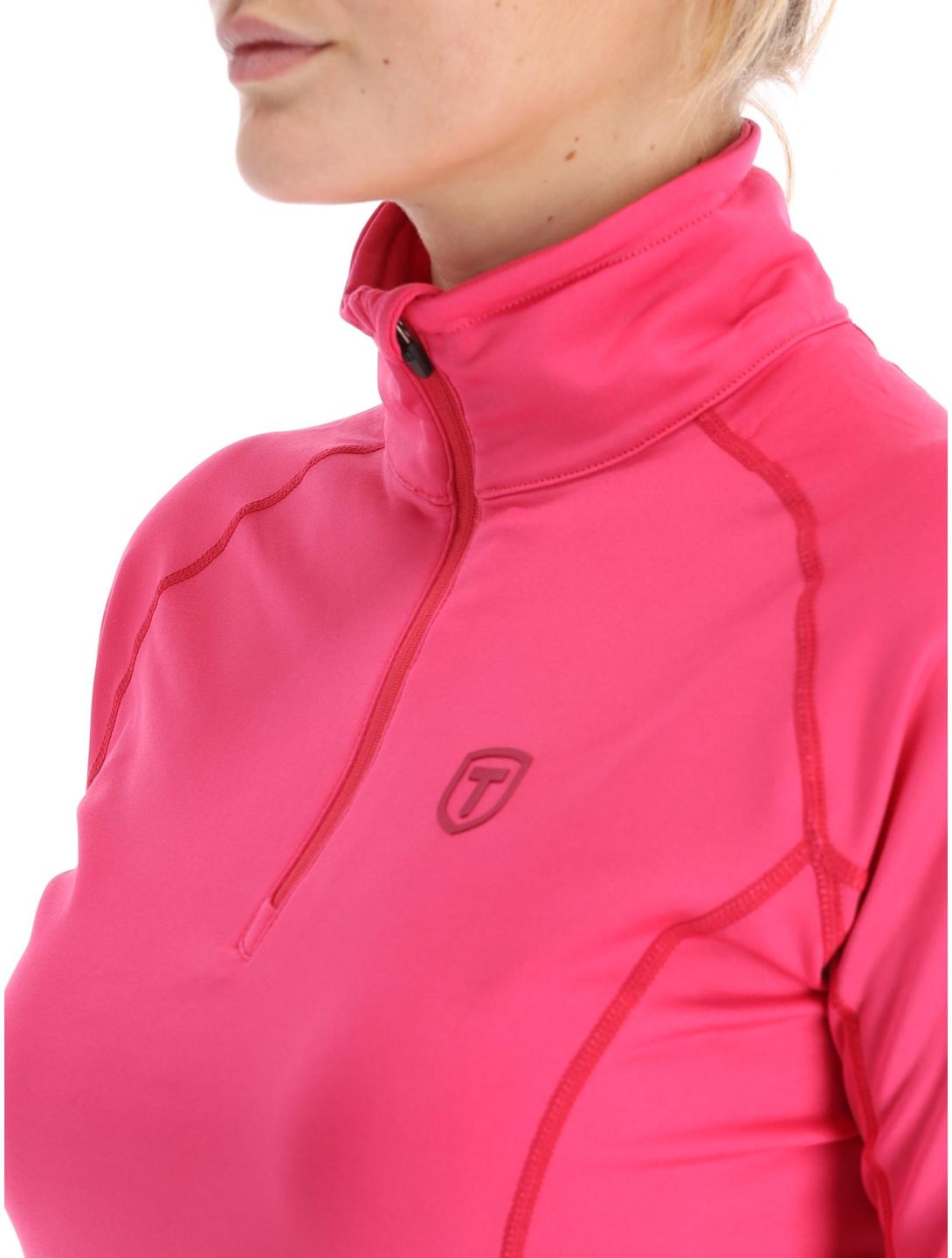 Tenson, TXlite Half Zip jersey mujeres Cerise rosa 