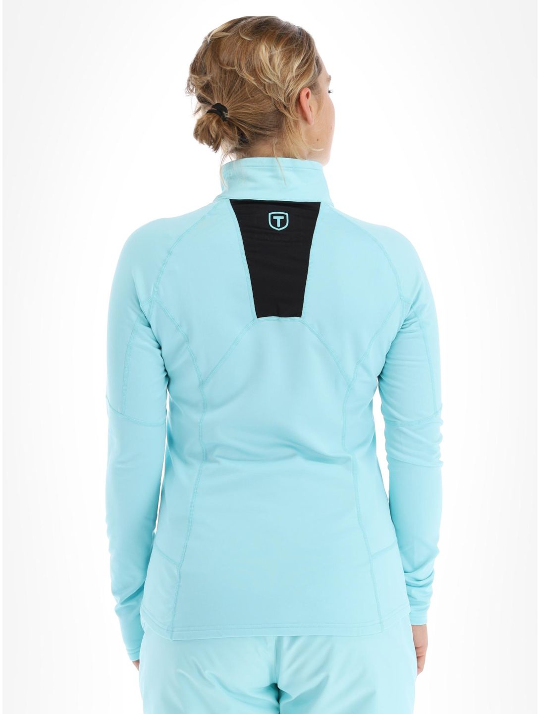 Tenson, TXlite Half Zip jersey mujeres Light Turqoise Turquoise 