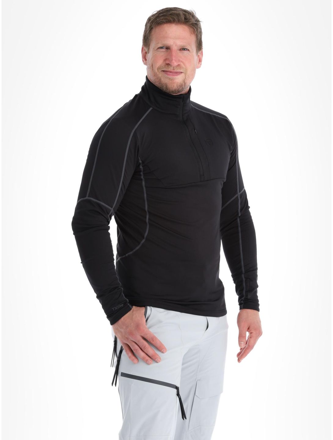 Tenson, TXlite Half Zip jersey hombres Black negro 