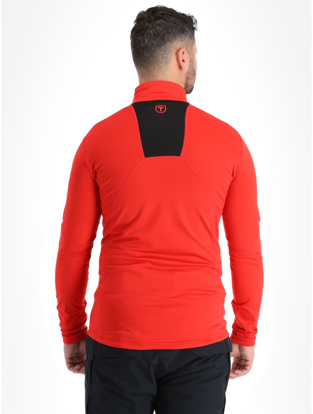 Tenson, TXlite Half Zip jersey hombres Fiery Red rojo 